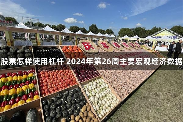 股票怎样使用杠杆 2024年第26周主要宏观经济数据