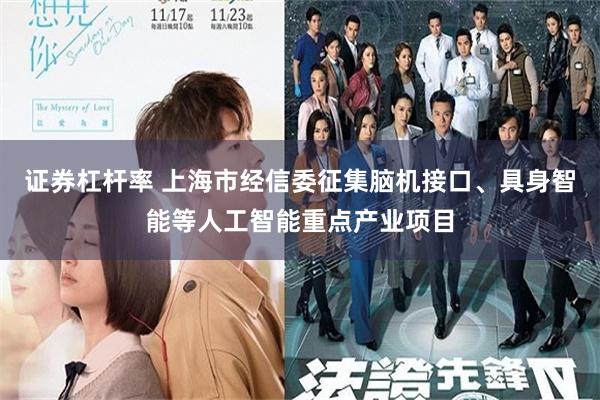证券杠杆率 上海市经信委征集脑机接口、具身智能等人工智能重点产业项目