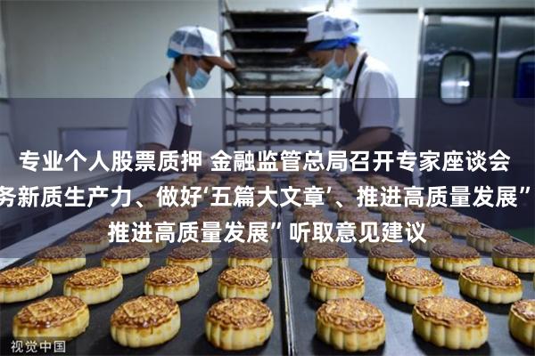 专业个人股票质押 金融监管总局召开专家座谈会 围绕“金融服务新质生产力、做好‘五篇大文章’、推进高质量发展”听取意见建议