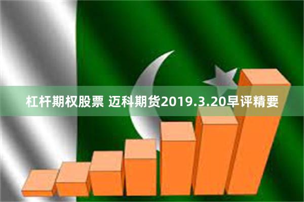 杠杆期权股票 迈科期货2019.3.20早评精要