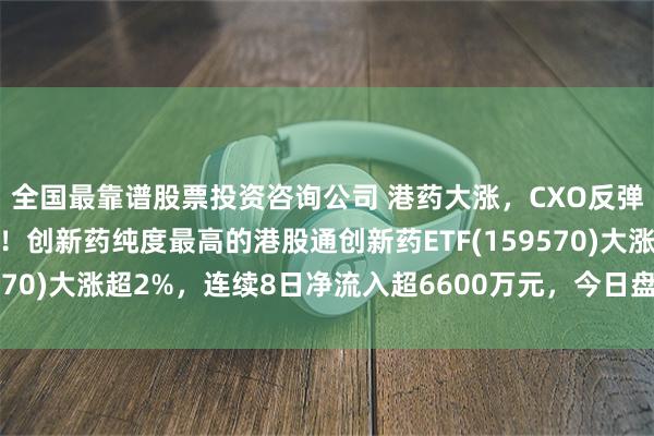 全国最靠谱股票投资咨询公司 港药大涨，CXO反弹，药明康德涨超10%！创新药纯度最高的港股通创新药ETF(159570)大涨超2%，连续8日净流入超6600万元，今日盘中再度吸金！