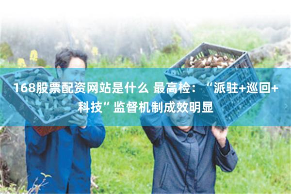 168股票配资网站是什么 最高检：“派驻+巡回+科技”监督机制成效明显