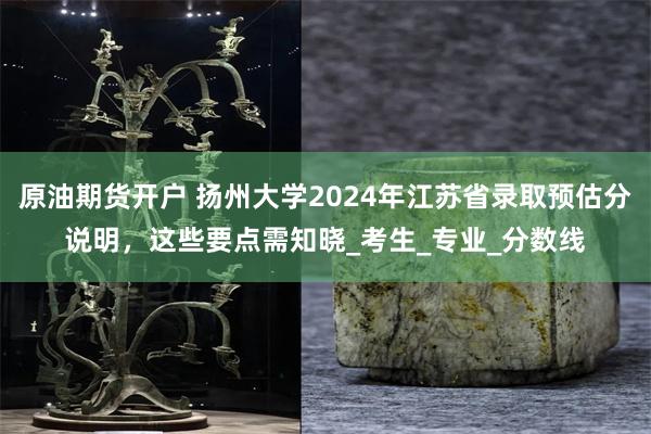 原油期货开户 扬州大学2024年江苏省录取预估分说明，这些要点需知晓_考生_专业_分数线